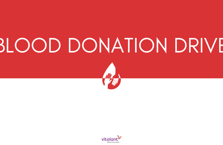 Modern blood donation logo